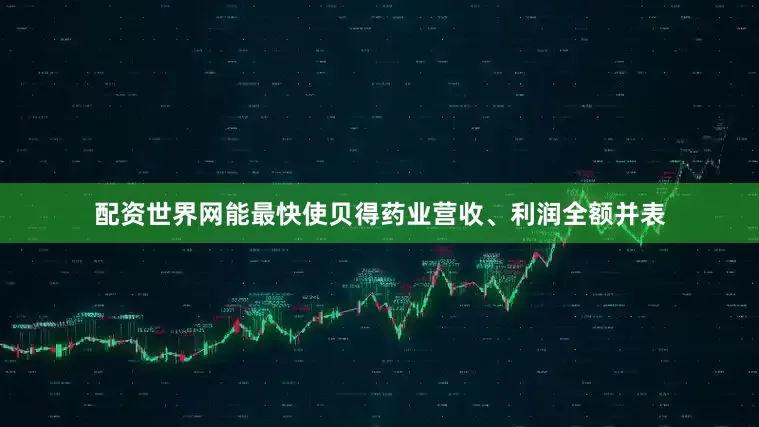 配资世界网能最快使贝得药业营收、利润全额并表